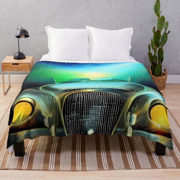 Artikelvorschau, Retro-Auto im Weltraum entworfen und verkauft von BigBrainArtwork.