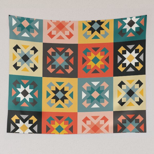 Item preview, Geometric Quilt Pattern designed and sold by stylebytara.