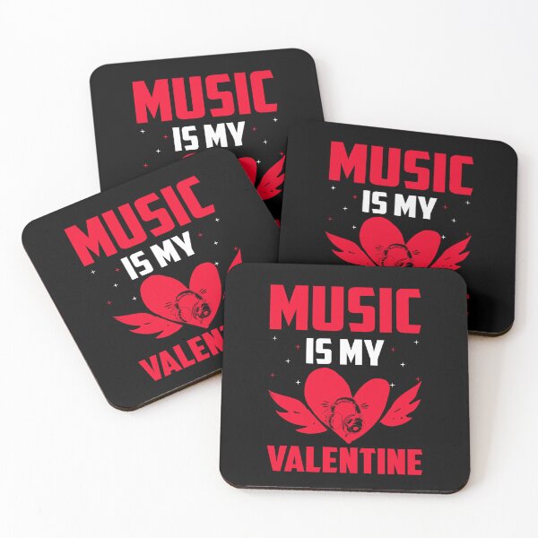 Item preview, Music Is My Valentine Music Lover Musician Melody designed and sold by GrumpyDadCo.