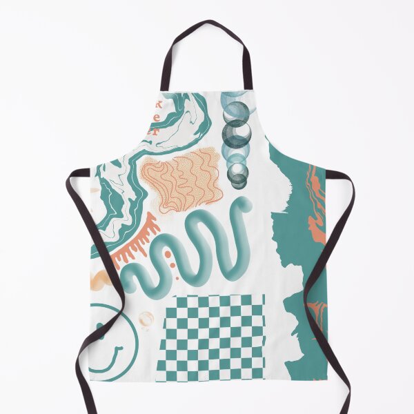 Item preview, Orange and teal trendy retro collage designed and sold by marnilauren.