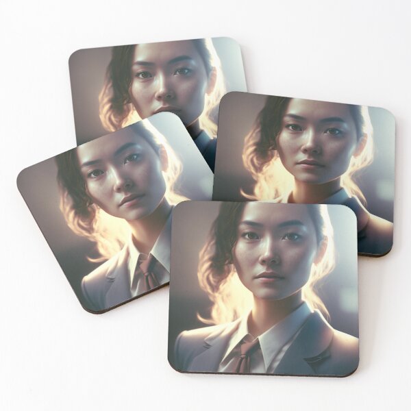 Item preview, Asian woman, business woman in suit designed and sold by Paradigme.