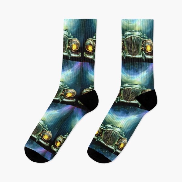 Item preview, Classic car in space designed and sold by BigBrainArtwork.