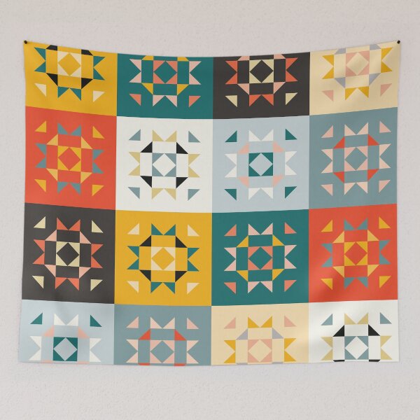 Item preview, Geometric Quilt Pattern designed and sold by stylebytara.