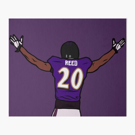 Ed Reed Baltimore Ravens Football Art Illustrated Poster Ed 