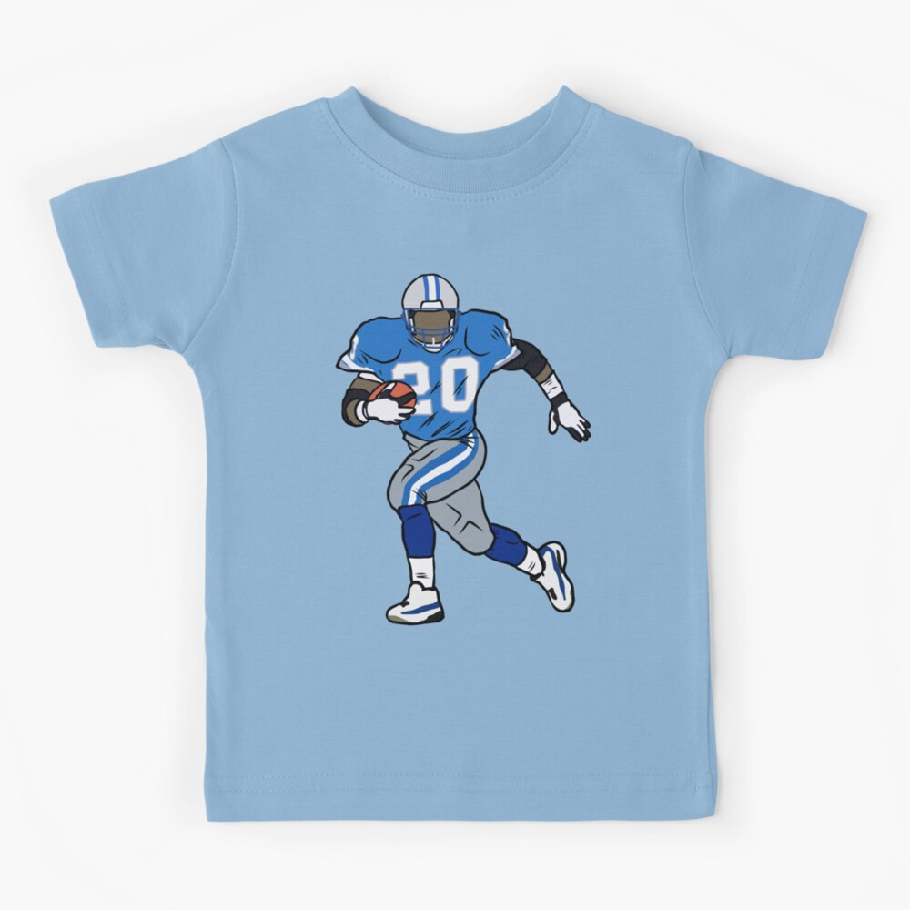 Barry Sanders Running Kids T-Shirt for Sale by RatTrapTees