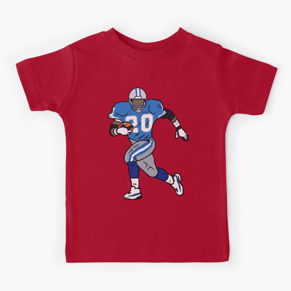 Barry Sanders Running Kids T-Shirt for Sale by RatTrapTees