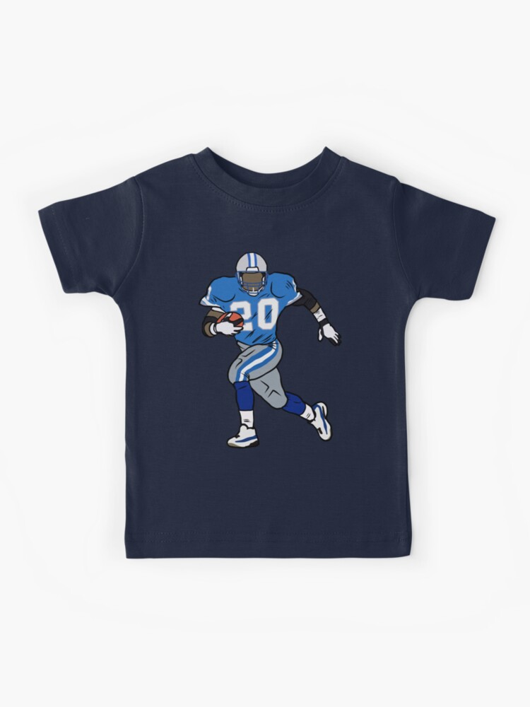 Barry Sanders Running Kids T-Shirt for Sale by RatTrapTees