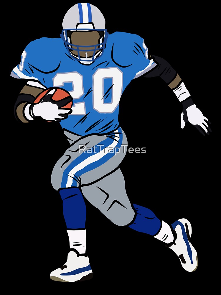 Barry Sanders Running Kids T-Shirt for Sale by RatTrapTees