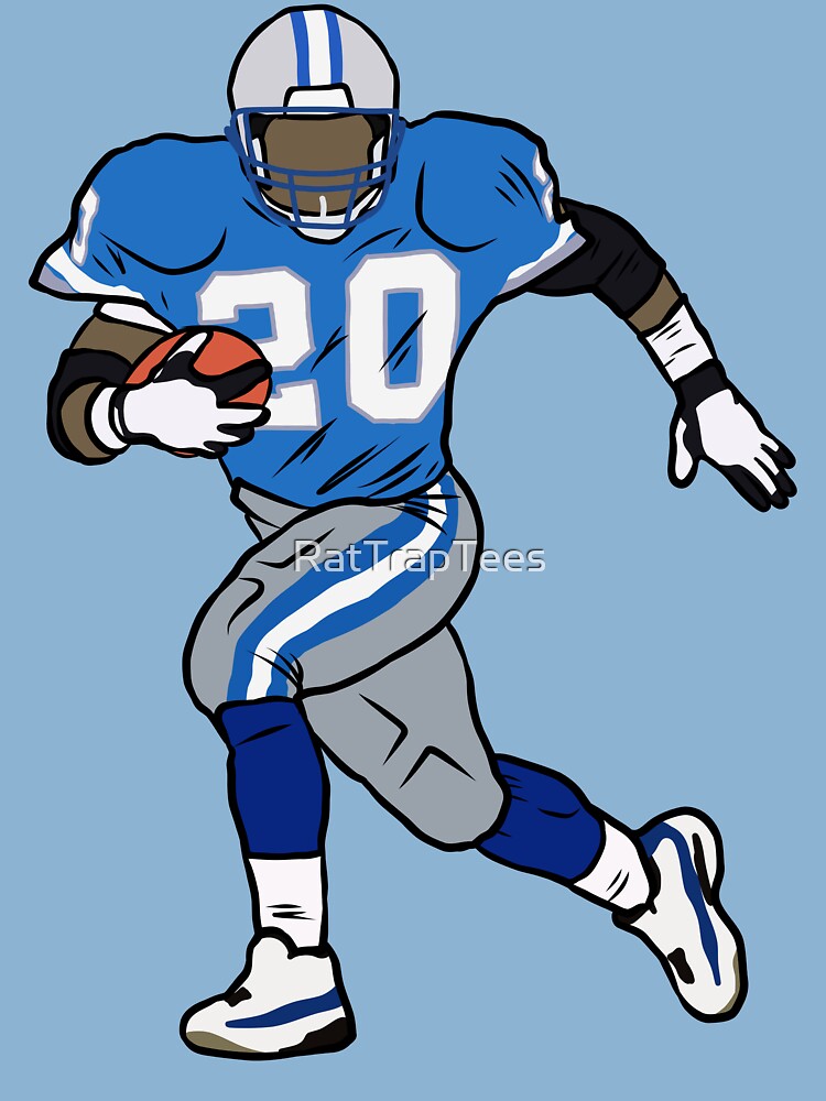 Barry Sanders Running Kids T-Shirt for Sale by RatTrapTees