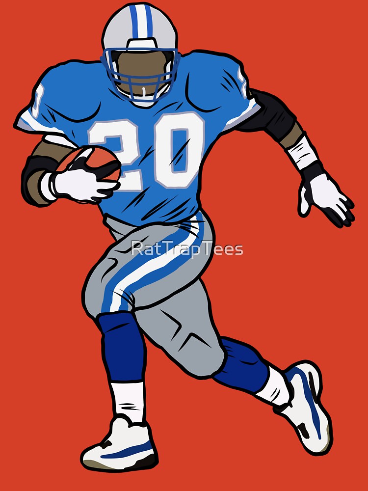 Barry Sanders Running Kids T-Shirt for Sale by RatTrapTees