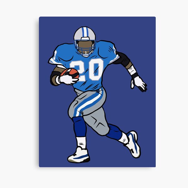 : Barry Sanders Rugby Player Handsome Art Poster Canvas