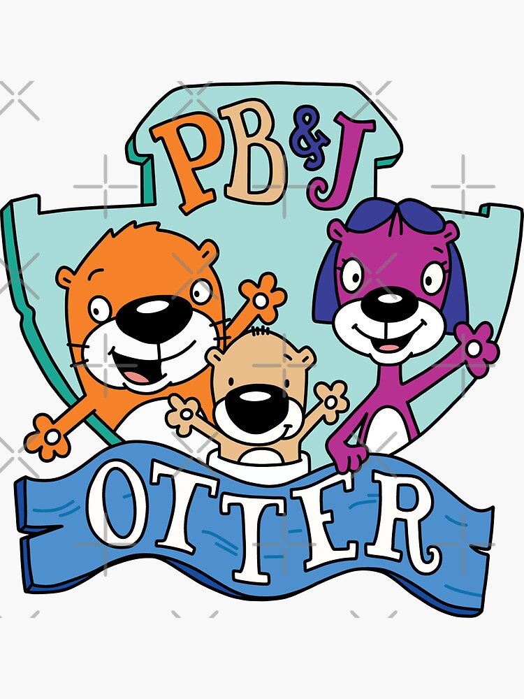 "PB And J Otter Logo Fan Art Improved" Sticker For Sale By Ethereal ...