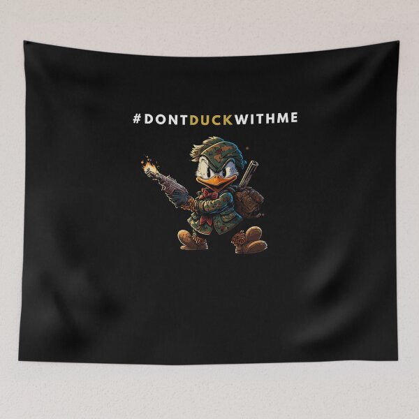 Item preview, Funny Duck - Dont Duck with me - Funny Duck with Gun designed and sold by CircaModern.