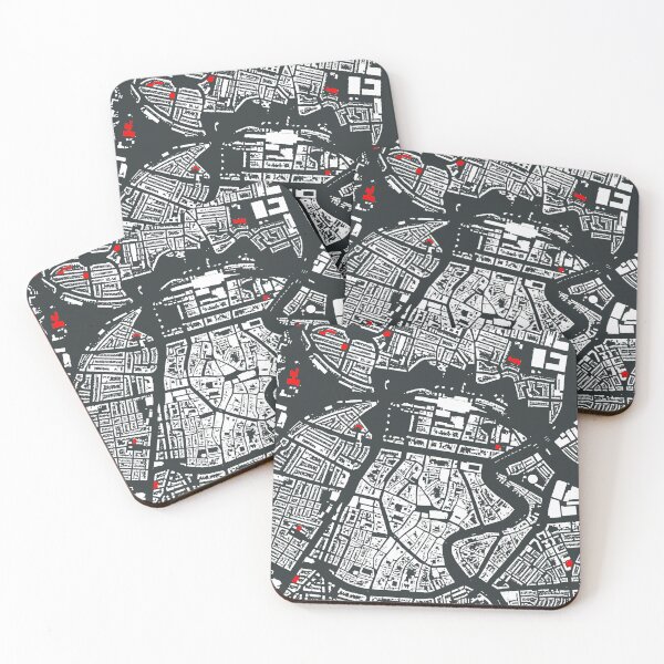 Item preview, Map of Haarlem, Netherlands,  with its schools in color designed and sold by jean-nicolas.
