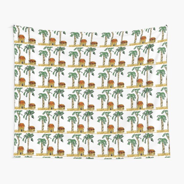 Palm Trees and Paradise Tapestry