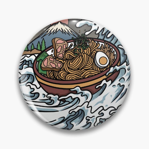 Item preview, Ramen in waves kanji designed and sold by NastySquad.