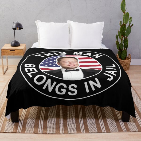Item preview, Elon Musk Belongs in Jail designed and sold by voltzandvoices.