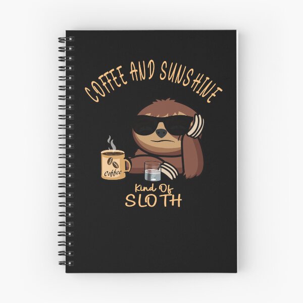 Item preview, Coffee and sunshine girl vintage sunset sloth designed and sold by TipTopTapo.