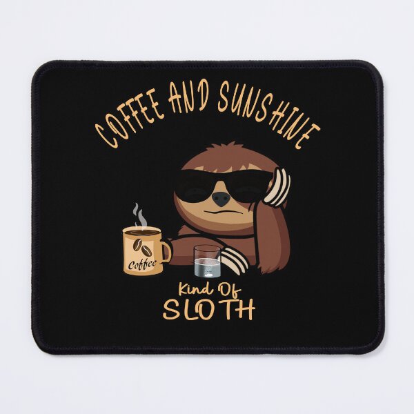 Item preview, Coffee and sunshine girl vintage sunset sloth designed and sold by TipTopTapo.