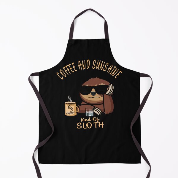 Item preview, Coffee and sunshine girl vintage sunset sloth designed and sold by TipTopTapo.