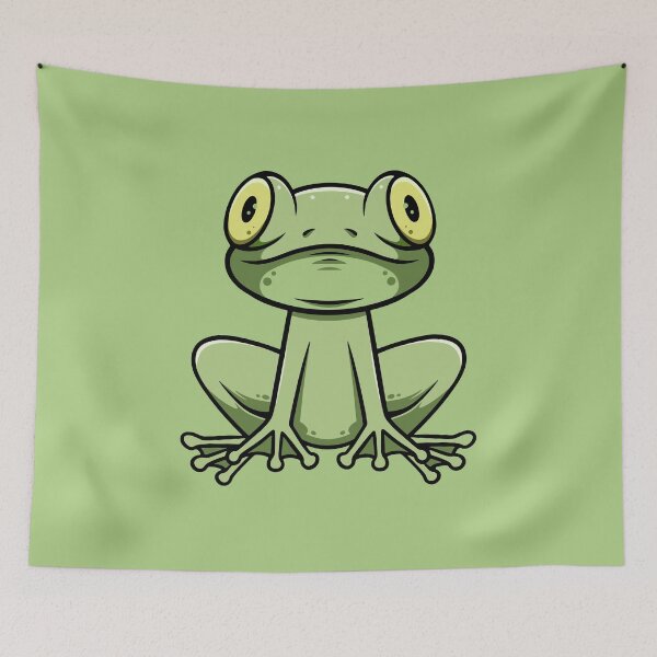 Item preview, Cute Frog Smiling designed and sold by cubbone.