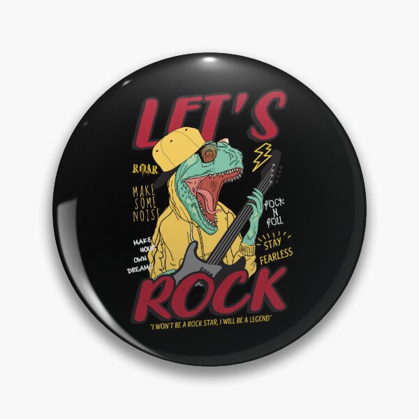 Item preview, Lets Rock Dino Músico Tocando Guitarra Rock Band designed and sold by zoripet Store.