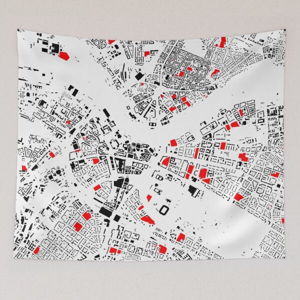 Item preview, Map of Dresden, Germany, with its schools in color designed and sold by jean-nicolas.