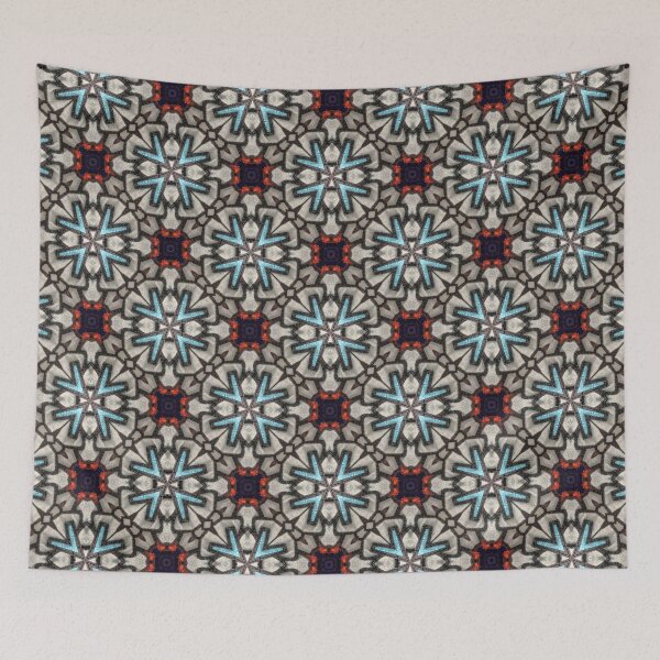 Item preview, 3d Leather and Suede, Teal, Red, Tan and Black Pattern designed and sold by MadZakkaGraphic.
