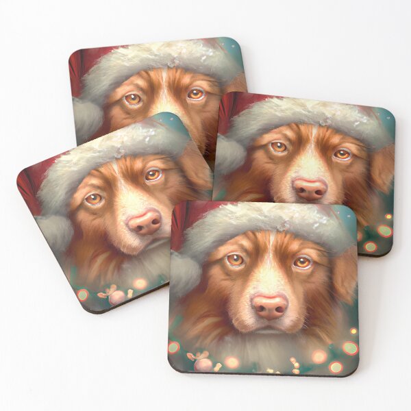 Item preview, Christmas Nova Scotia Duck Tolling Retriever designed and sold by ZenEverAI.