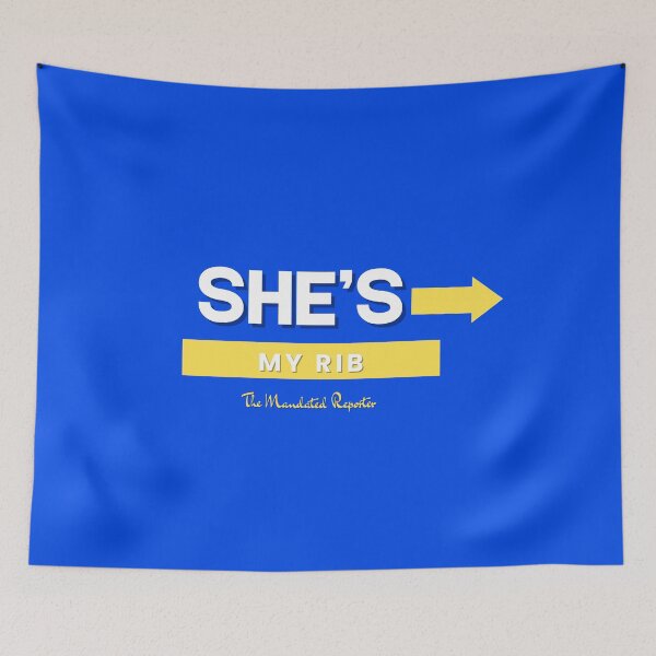 Item preview, She is My Rib (Husband and Wife Set) - Blue designed and sold by TheReporter1.