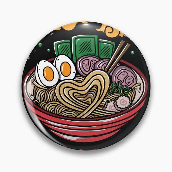 Item preview, Ramen bowl heart noodles love designed and sold by NastySquad.