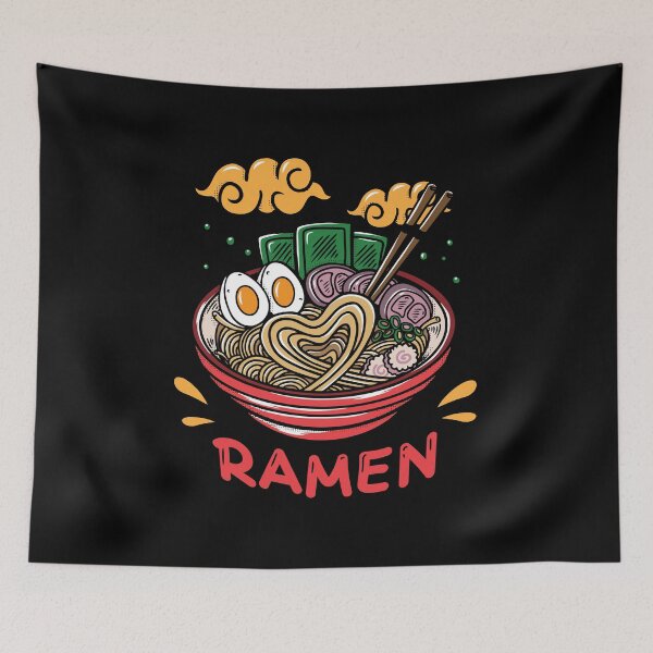 Item preview, Ramen bowl heart noodles love designed and sold by NastySquad.
