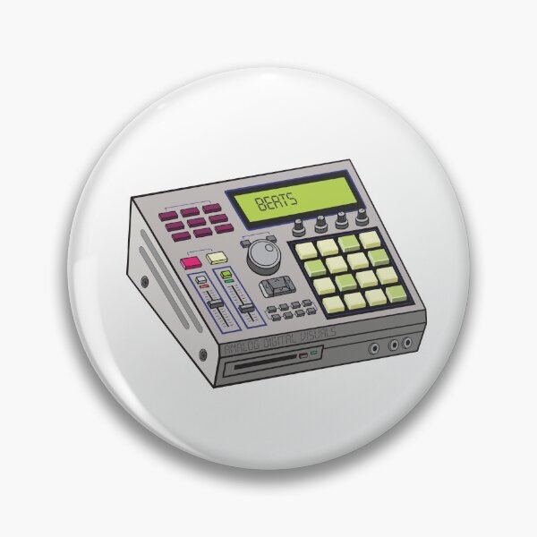 Item preview, Hip Hop Sampler Retro Graphic (Grey Shadows + Mystic Maroon Colorway) Analog / Music designed and sold by analogdigitalvz.