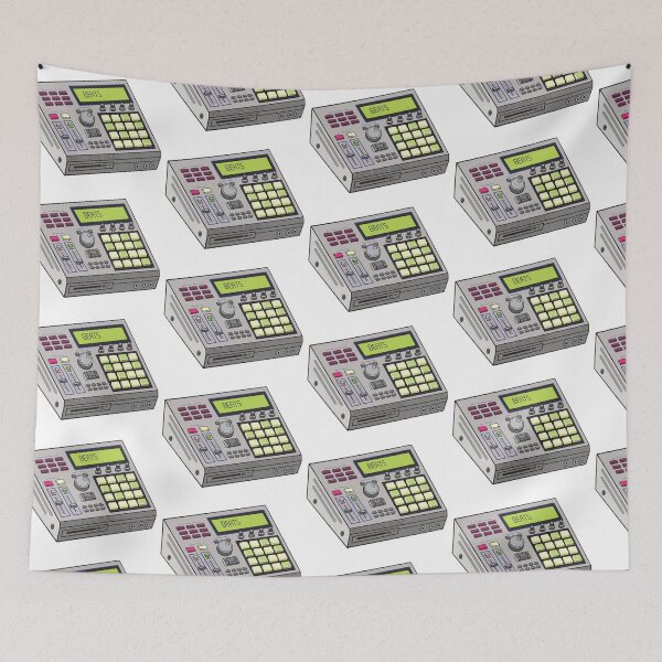 Item preview, Hip Hop Sampler Retro Graphic (Grey Shadows + Mystic Maroon Colorway) Analog / Music designed and sold by analogdigitalvz.
