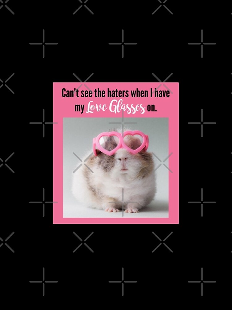 "Can't see the haters with my Love Glasses on" iPhone Case & Cover by