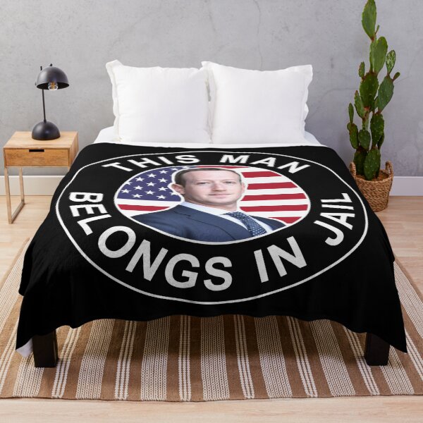 Item preview, Zuckerberg Belongs in Jail designed and sold by voltzandvoices.