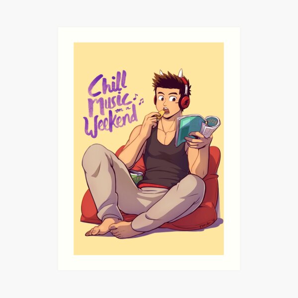 Chill Music on a Weekend Art Print