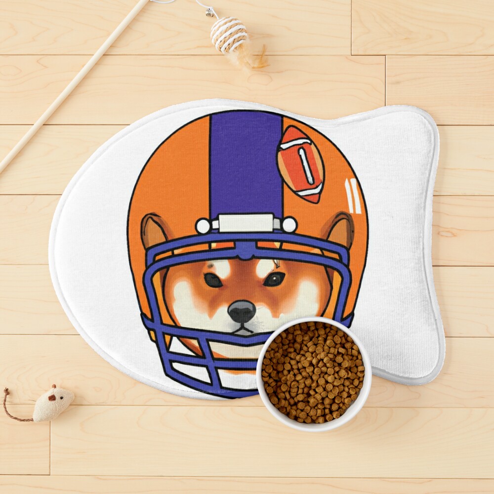 Animated Dog with Football Team Helmet Sticker Sticker by MyLealFriend