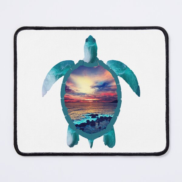 Item preview, Turtle Shape with Ocean Sunset Scene designed and sold by Chantockey.