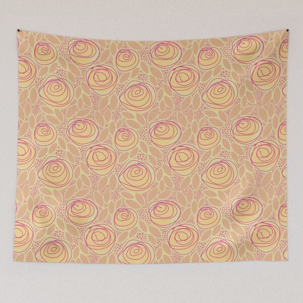 Item preview, Rose Garden Linework 1- Golden Sand designed and sold by Carina Parry Studios.