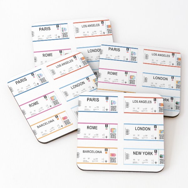 Item preview, BOARDING PASSES STICKER PACK designed and sold by abbymoriartyy.