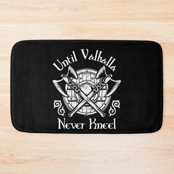 Item preview, Hasta el Valhalla - Nunca te arrodilles - Escudo y hachas designed and sold by Georgy09.