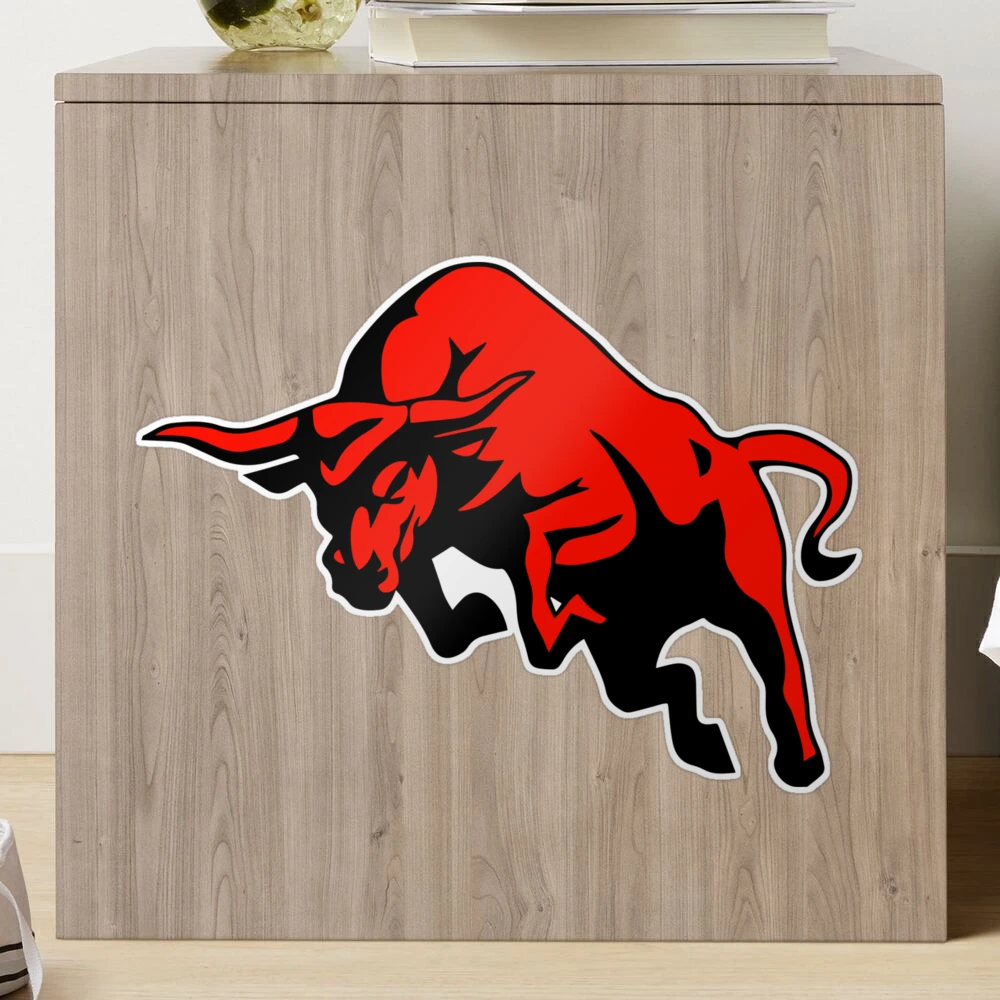 Wall Stickers Red Bull Strength Courage Animal Decor Extreme Vinyl Dec —  Wallstickers4you