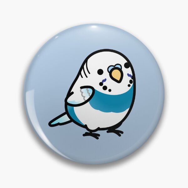 Item preview, CUSTOM Mr Blue the Chubby Budgie designed and sold by birdhism.