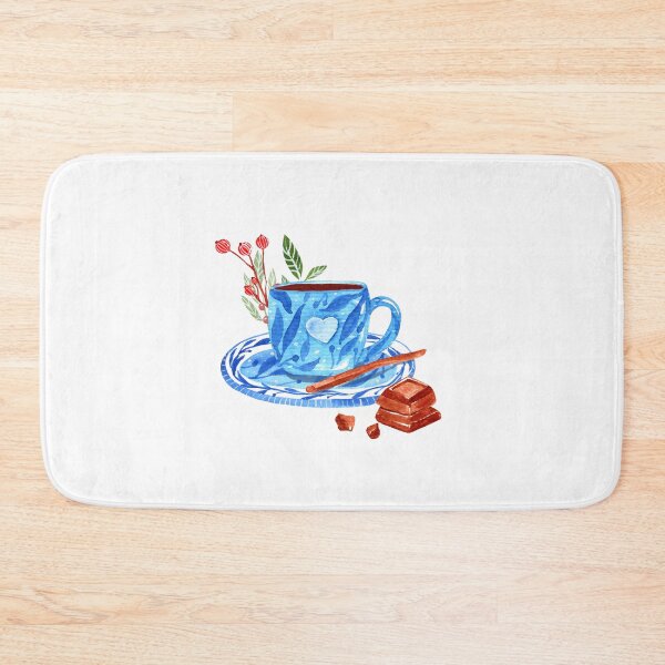 Item preview, A cup of hot chocolate watercolor illustration designed and sold by pinkyfish1010.