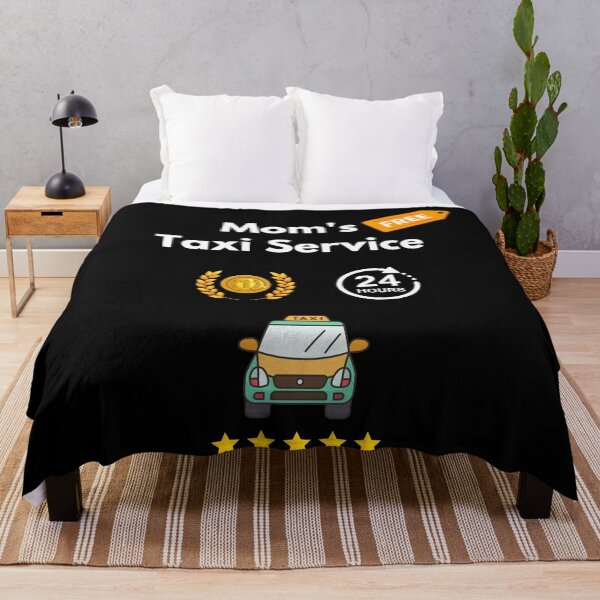 Item preview, Moms taxi service free ride in cute taxi funny school pick up designed and sold by Artstastic.