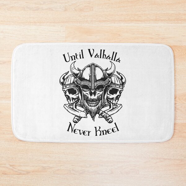 Item preview,  Until Valhalla - Never Kneel - 3 Viking Skulls designed and sold by Georgy09.