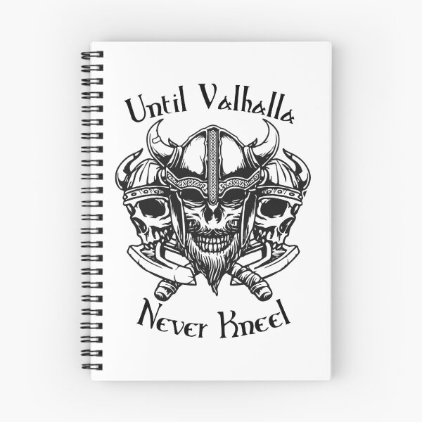Item preview,  Until Valhalla - Never Kneel - 3 Viking Skulls designed and sold by Georgy09.