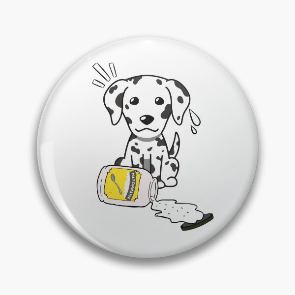 Item preview, Cute Dalmatian Spilled Mayonnaise Jar designed and sold by Pet Station.