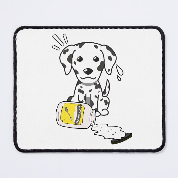 Item preview, Cute Dalmatian Spilled Mayonnaise Jar designed and sold by Pet Station.